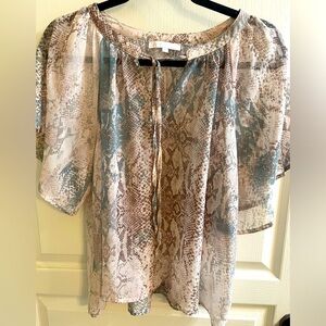 Chic Snake Print Women's Top by Oliviacious